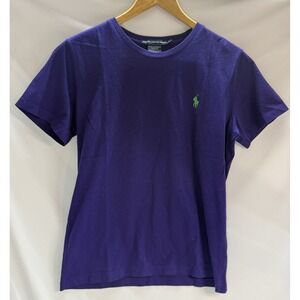 RALPH LAUREN SPORT Short SLEEVE T-SHIRT Women's L Polo Pony Purple